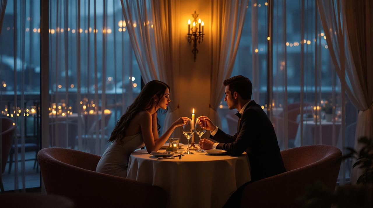 餐厅约会场景